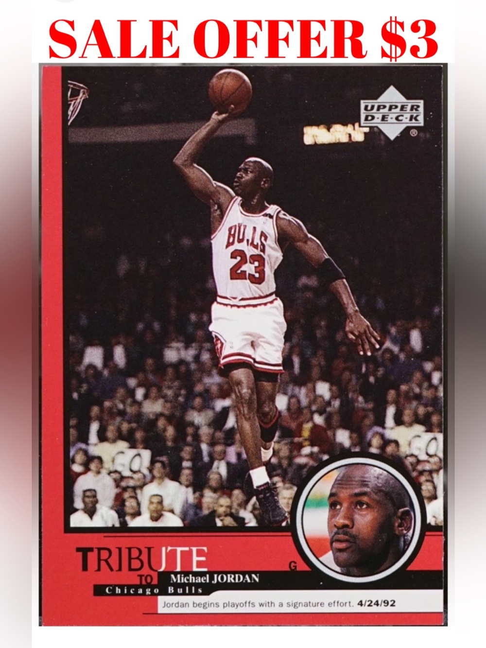 Michael Air Jordan 1999 Upper Deck lChicago Bulls NBA Basketball Card